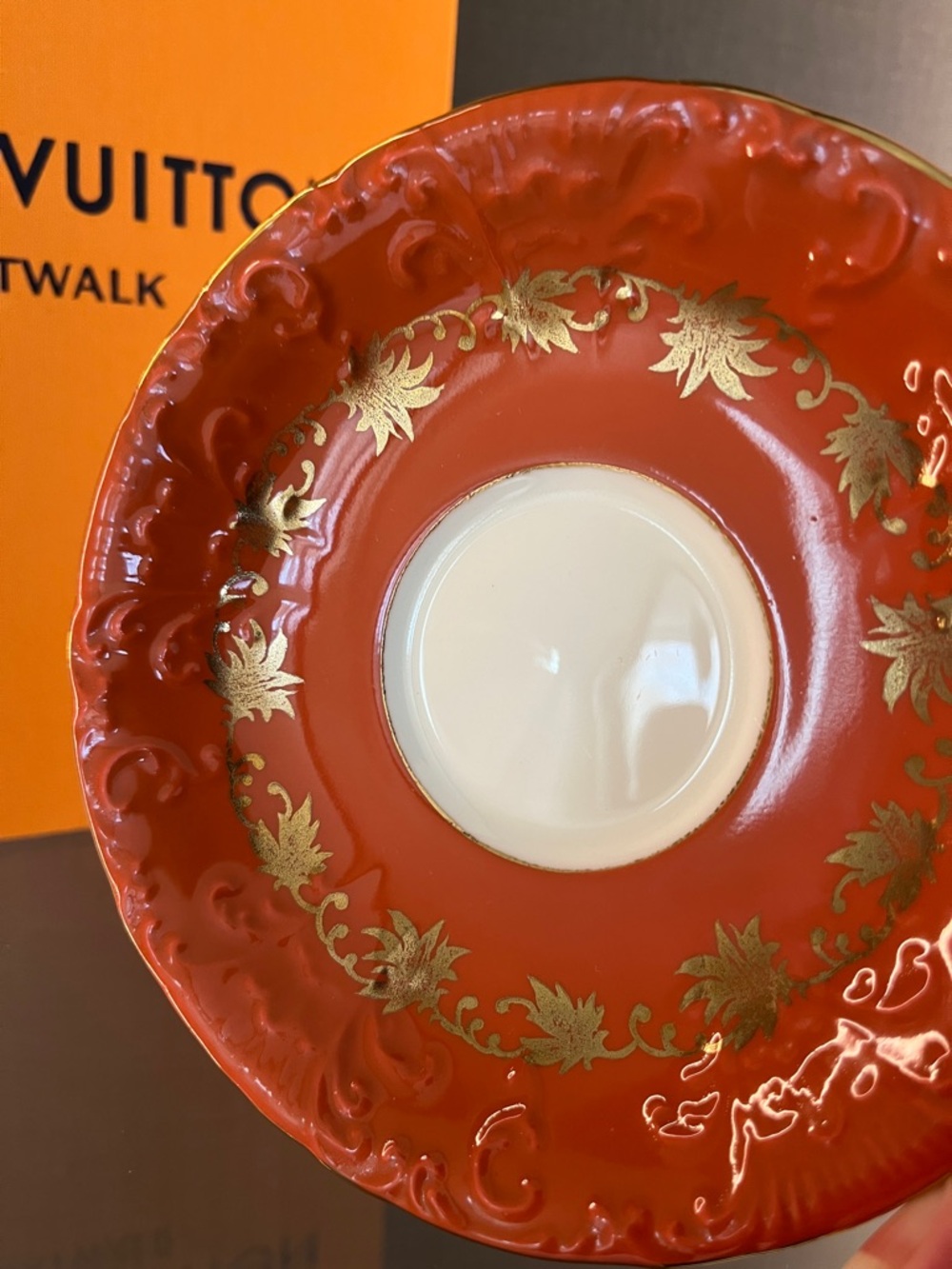 Aynsley Fine English Bone China Tea Cup in Pumpkin Spice. - Picture 9 of 9